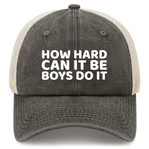 How Hard Can It Be Boys Do It Trucker Hat Women Trendy Mesh Cap for Summer
