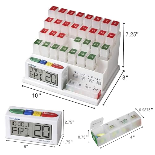 Medcenter 70265 Monthly Pill Organizer System 4 Times A Day thumb #1