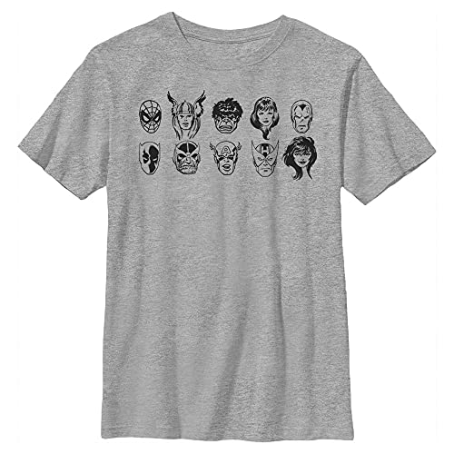T-shirt Marvel Comics garçon vêtement enfant rétro vintage gris