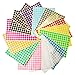 2640 Pcs Pastille Autocollante de Couleur, 16 Feuilles Gommettes Autocollantes Rondes 10mm 16 Couleur Étiquettes de Codage Adhésifs Pour Fournitures de Bureau à Domicile