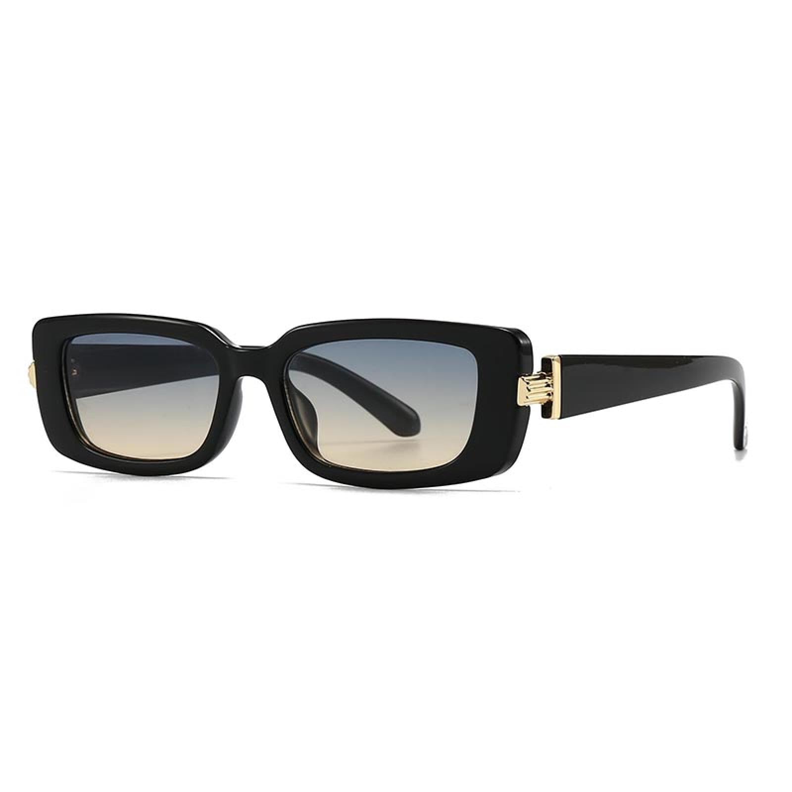 Moda Mężczyźni i Kobiety Nowoczesne Retro Trendyy Wąskie Małe Kwadratowe Okulary Przeciwsłoneczne Okulary Przeciwsłoneczne