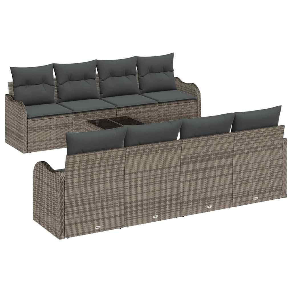 Set di divani da giardino modulari, 7 pezzi, in polyrattan, colore