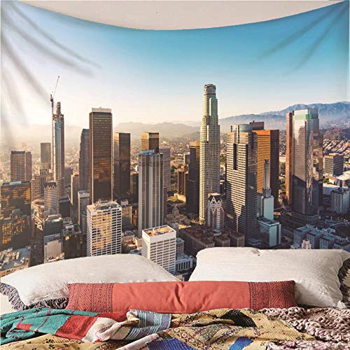 Tapiz de pared texturizado de alta calidad con estampado de edificios para un salón elegante 3