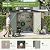 Patiowell 10x12 FT Metal Storage Shed, Heavy-Duty Outdoor Storage with Lockable Doors and Steel Frame, Utility Tool Outside Large Storage Shed for Garden, Patio, Backyard, Brown