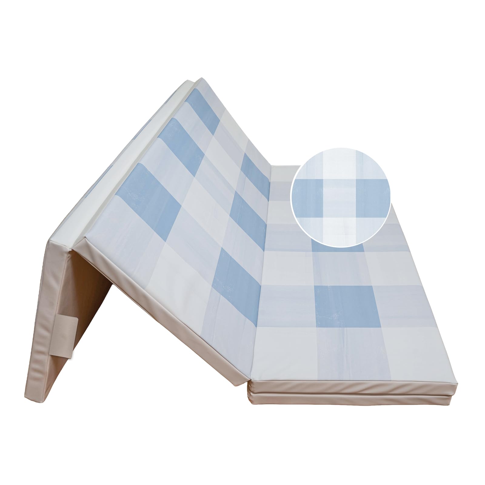 Toddlekind Tumbling-Matte – dicke Spielmatte Baby 1022 x 183 cm – faltbare Baby Bodenmatte aus Memory-Schaum, veganes Leder, gepolstert, abwischbar & tragbar
