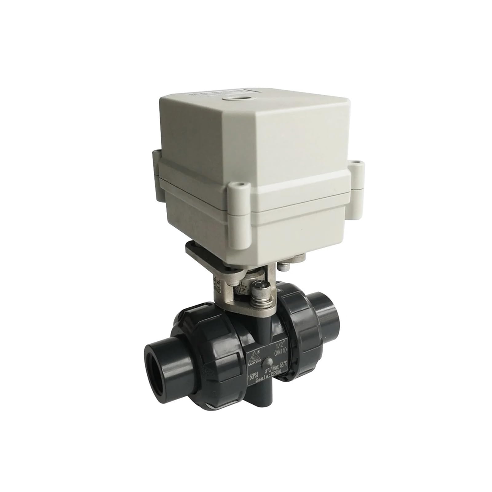 MXXDMOPD DN15 PVC Normal Close/Normal Open Valve TF15-P2-C BSP/NPT 1/2'' AC110V-230V 10NM On/Off 15 Sec Metal Gear