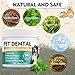 Erigathe Dog Dental Powder, Dog Teeth Cleaning Powder- Natural Breath Freshener for Dogs, Tartar & Plaque Remover, Dental Care for Small, Medium, Large Dogs & Cats (Dog Dental Powder)
