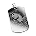 Produktbild Dog-Tag mit Foto-Gravur I Ihr Bild + Text gravieren I Ketten-Anhänger + Silber-Kette