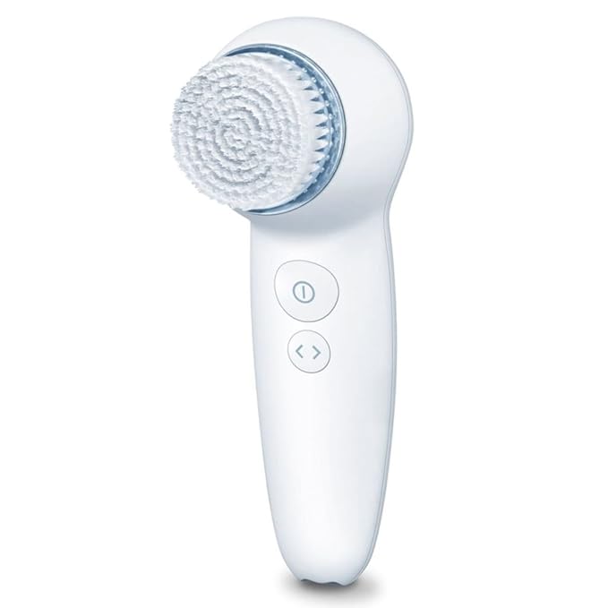 Beurer FC 65 Pureo Deep Clear Facial Brush with 2 Function Levels Vibrating and pulsating | 3 Speed Settings | Battery-Powered | Blue LED Light | 3 Years Warranty at Rs. 540