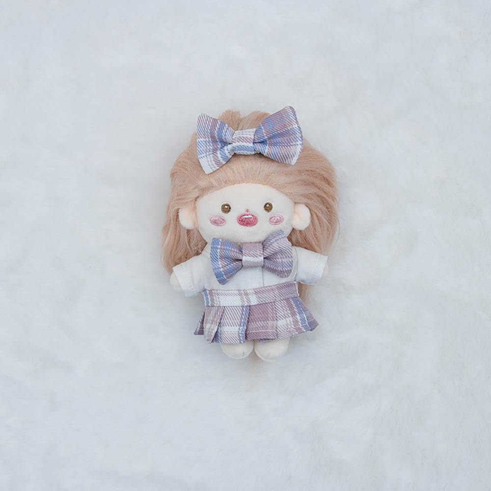 niannyyhouse Vêtements de poupée en peluche contrastée - 10 cm, 15 cm, 20 cm - T-shirt et pantalon de sport - Accessoires de déguisement en peluche douce (A1, 10 cm