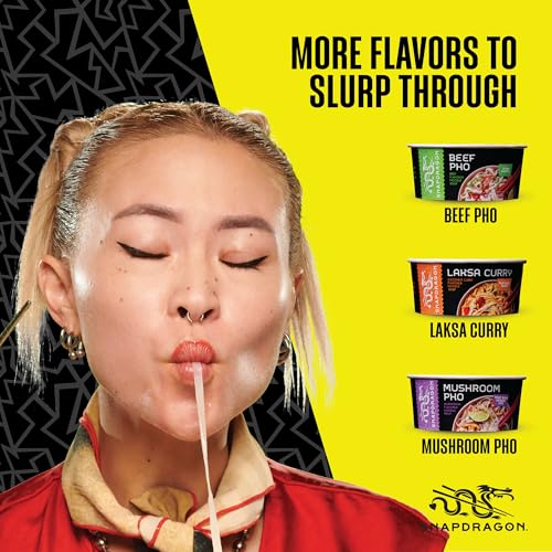 Image of Snapdragon Chicken Pho Instant Noodle Packets 4-Pack | Rich Chicken Flavored Broth with Rice Noodles, Gluten Free, No Artificial Flavors, 4 2.1oz Packets