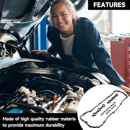 Image of Engine Valve Cover Gasket - Compatible for BMW Z4 /325i /325xi /330i /330xi 2003-2005 for BMW 525i /530i 2002-2005 - Replace Part 11120030496