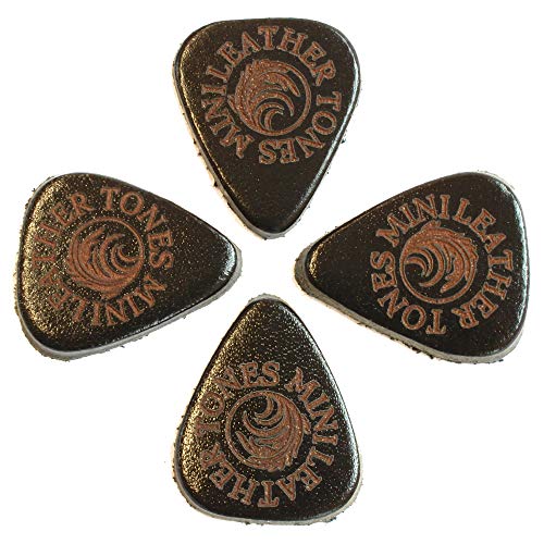 Cuir Tones Mini Leam-mt-4 médiators mixtes, Lot de 4 pièces - Les Beatles, Paul McCartney, John Lennon, RIngo Starr, George Harrison Cuir Tones Mini Leam-mt-4 médiators mixtes, Lot de 4 pièces – Image 4