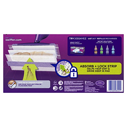 Image of Swiffer WetJet Hardwood Floor Cleaner, Spray Mop Pad Refill, Multi Surface, 12 Count (Packaging May Vary)