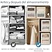 Imagen de Niviy Caja Organizadora Ropa Plegables 2 Piezas Organizadores de Cajones de Lino y Algodón para Ropa Libros y Cosméticos Ideal para Armarios y Hogar Beige 41x28x17CM