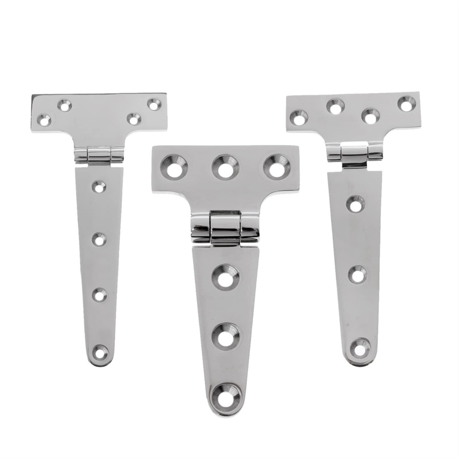 3 cerniere a T in acciaio inox 316 for impieghi gravosi, finestre, recinzioni, cancelli da giardino, capannoni e cerniere for porte esterne