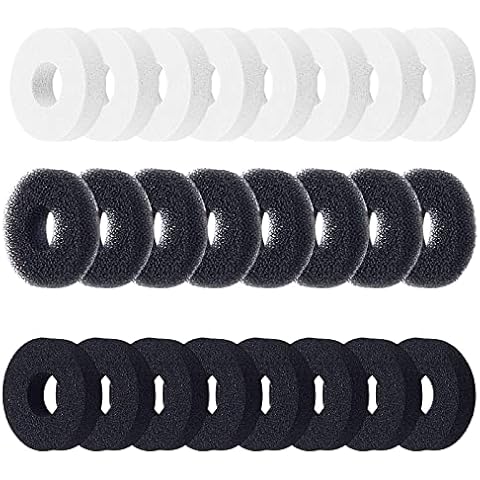 SUPERFINDINGS 30Pcs 20mm Control Ring Flat Round Precision Rings Aim Assist Precision Target Rings 3 Different Strengths Joystick Sponge Ring Motion Control Compatible with PS4 PS5 ones and Switch Cover