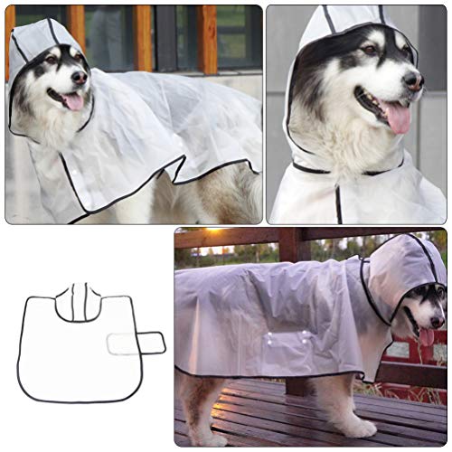 VILLCASE Capa de Chuva para Cachorro Grande Ao Ar Livre Roupas ImpermeÃ¡veis â€‹â€‹AjustÃ¡veis â€‹â€