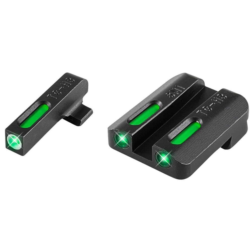 TRUGLO TFX Handgun Sight | Durable Shock-Resistant Compact Brightly Glowing Tritium &amp; Fiber-Optic Xtreme Day/Night Sight for Handguns