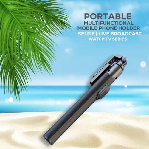 Image of Prolet 170cm Selfie Stick with Tripod, Bluetooth Selfie Stick Tripod, 170CM / 67inch Extra Long Selfie StickTripod Remote Control (Black, Remote Included, Without Light)-Black