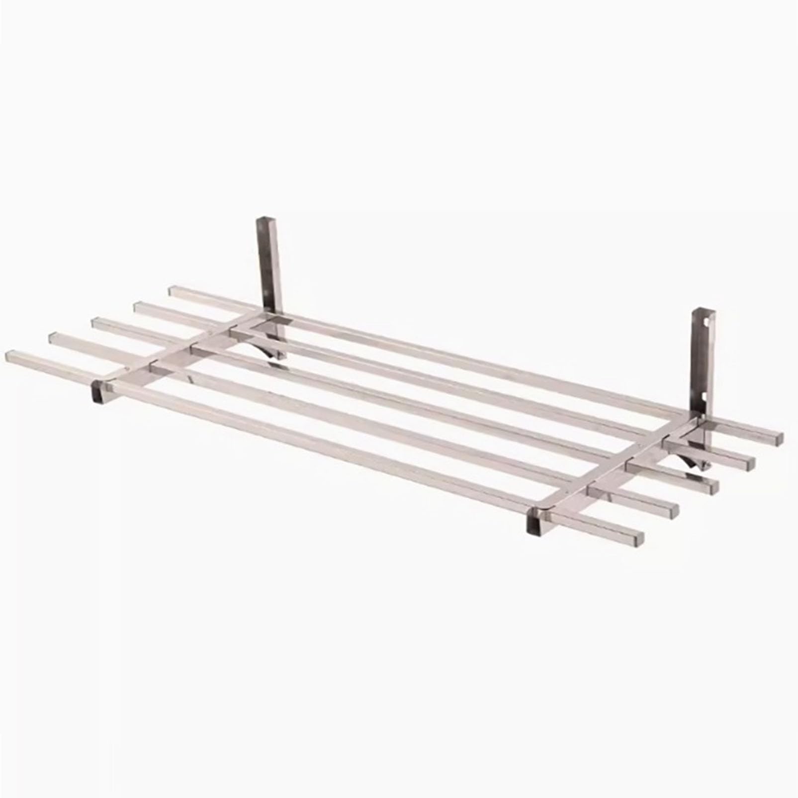 Estantes flotantes de pared resistentes con bandeja grande, soportes de estante de acero inoxidable para organizar herramientas en garaje, cobertizo, sótano o almacén
