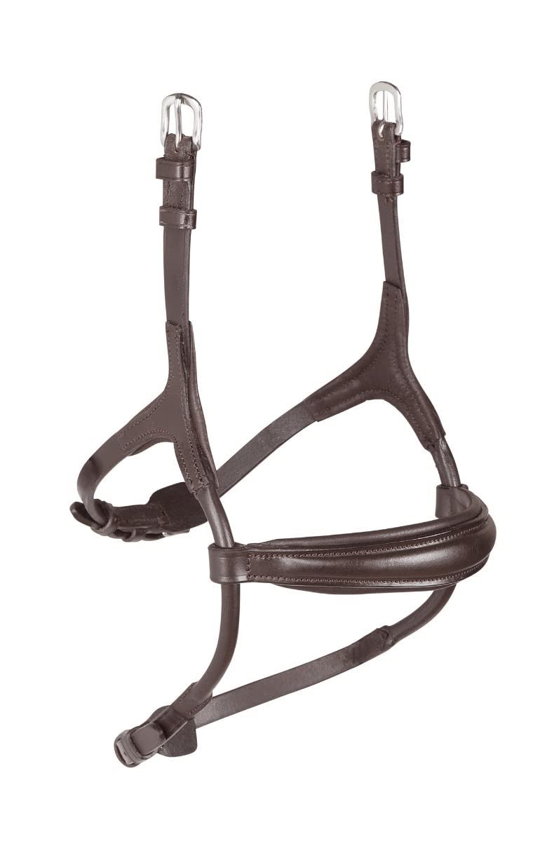 Shires Velociti Rapida Rolled Padded Cavesson Noseband (X.Full, Havana)