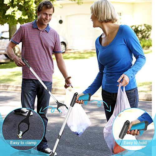 2-Pack Grabber Tool, 32" Long Reacher Grabber Pickup Tool, Trash Picker Grabber For Elderly Grab It Reaching Tool, Garbage Picker Upper Grabber, Litter Pick Up Grab Tool, Claw Grabber Stick (Blue) #TOP3