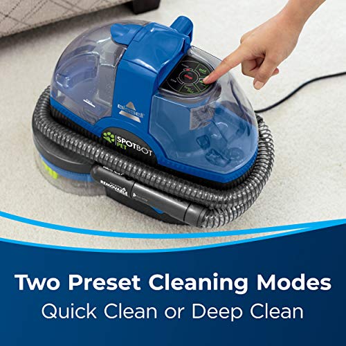 Image of Bissell SpotBot Pet handsfree Spot and Stain Portable Deep Cleaner, Blue, 2117A