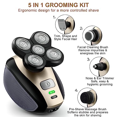 Bald Shavers for Men - Telfun Upgrade 5-in-1