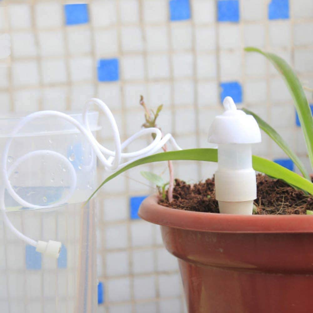 Atyhao 水やり当番 2個入 自動散水灌漑キット プランター 水やり 留守 自己散水スプリンクラー 自動給水灌漑 給水ツール ペットボトル対応  繰り返し使用 観葉植物 パティオ植物 野菜 吊り植物 適用 ガーデニング用品