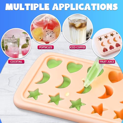 Alpenkok HEART MOON STAR ICE TRAY Silicone Ice Cube Tray thumb #4