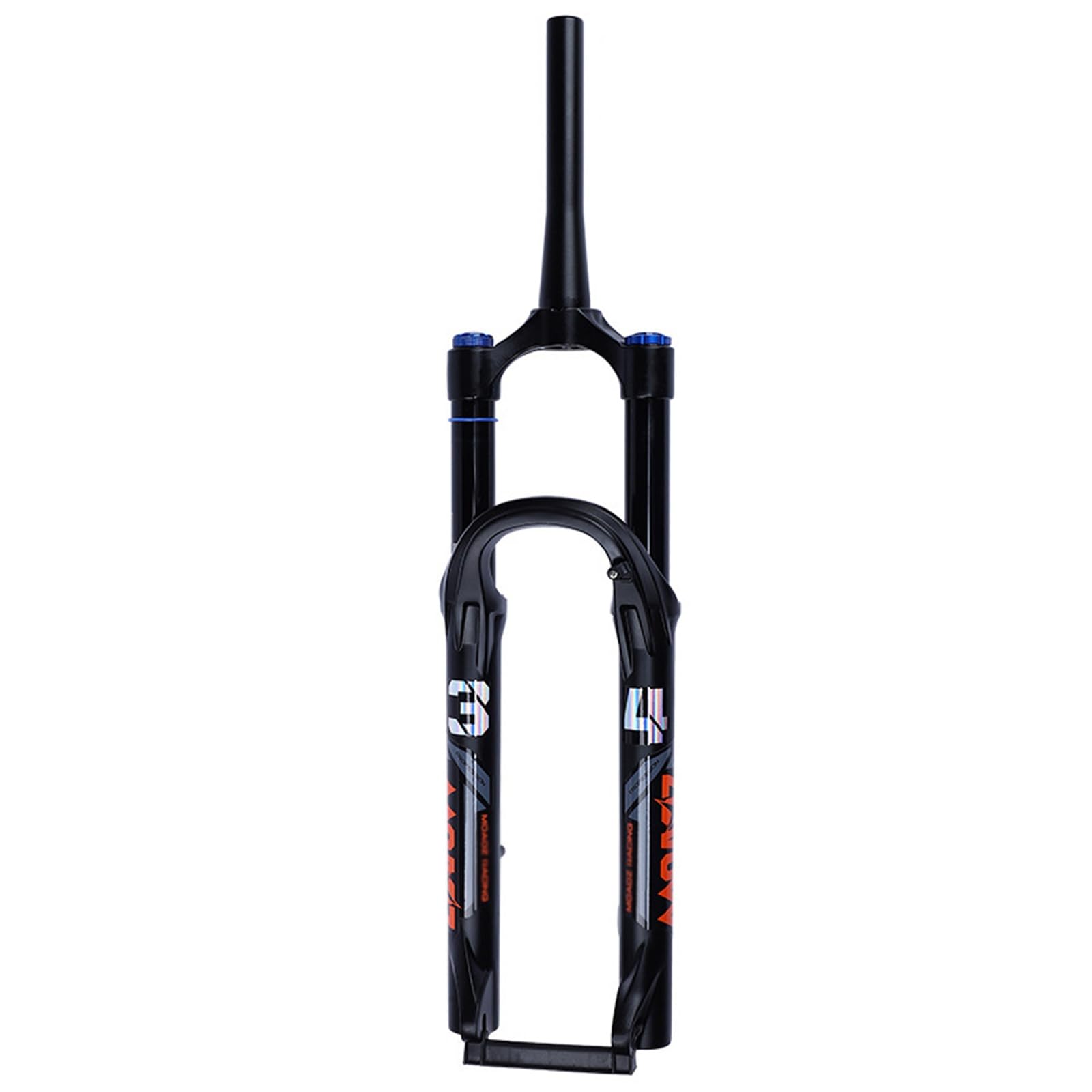 WIQUYBML 26/27.5 Inch Mountain Bike Air Suspension Fork Travel 140mm 34mm Stanchions 1 1/8 Straight/Tapered Tube QR 9mm Rebound Adjust Manual Lockout