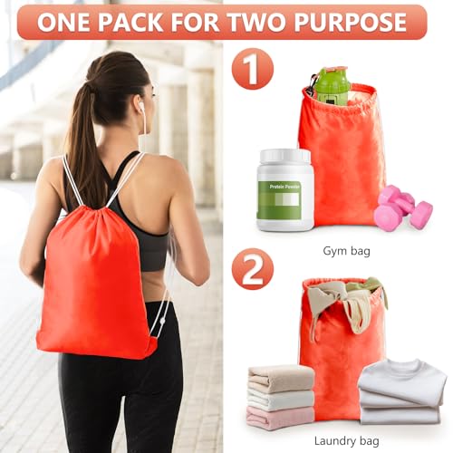 Image of 8 Set Packing Cubes for Travel, Gifts for Women Mom,Anti-Tearing Suitcase Organizer for Luggage with Shoe & Hanging Toiletry Bag,OlarHike Vacation Essentials & Accessories for Cruise Ship,Orange