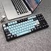 JSJT Japanese Keycap Set-Sky Blue Keycaps 137 Keys PBT Dye Sublimation Custom Keycaps with 6.25u/7u Spacebar for DZ60/RK61/64/gk61/68/84/980/104 MX Switches Mechanical Keyboards