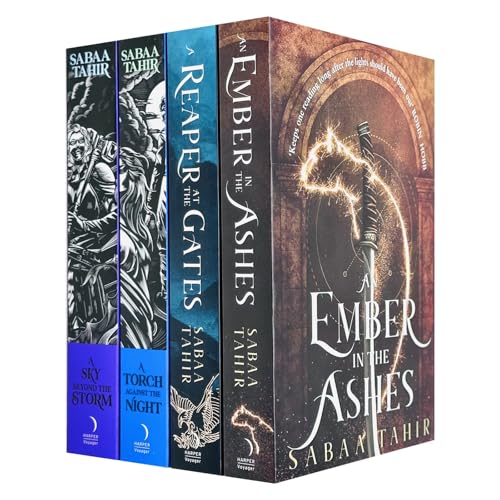 Sabaa Tahir Ember Quartet Series 4 Books Collection Set (An Ember in the Ashes, A Torch Against the Night, A Reaper at the Gates, A Sky Beyond the Storm)