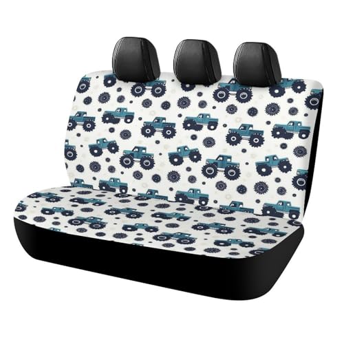 Housse de siège arrière de voiture universelle en tissu noir léger pour auto et camion