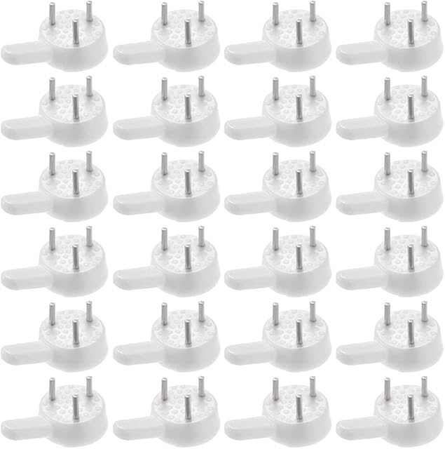 50 Pcs Non-Trace Picture Hanging Hook Plastic Invisible Traceless Hardwall Picture Hook Traceless Hanging Photo Hook for Photo Painting