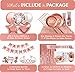 Rose Gold Birthday Party Decorations, Rose Gold Party Decorations Set for Girls Or Women, Happy Birthday Banner, Curtains, Table Runner, Balloons, Plates, Cups, Tissue for 24 Guest by JSN PARTY