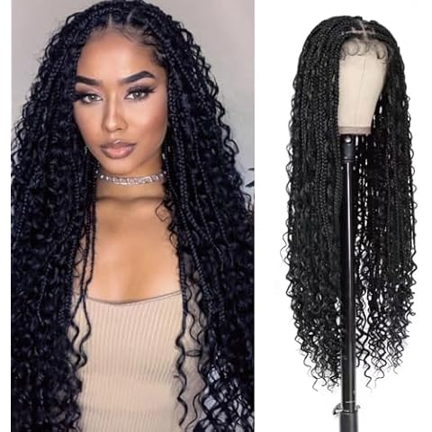 Yacurcur Boho Knotless Braided Wig Cover