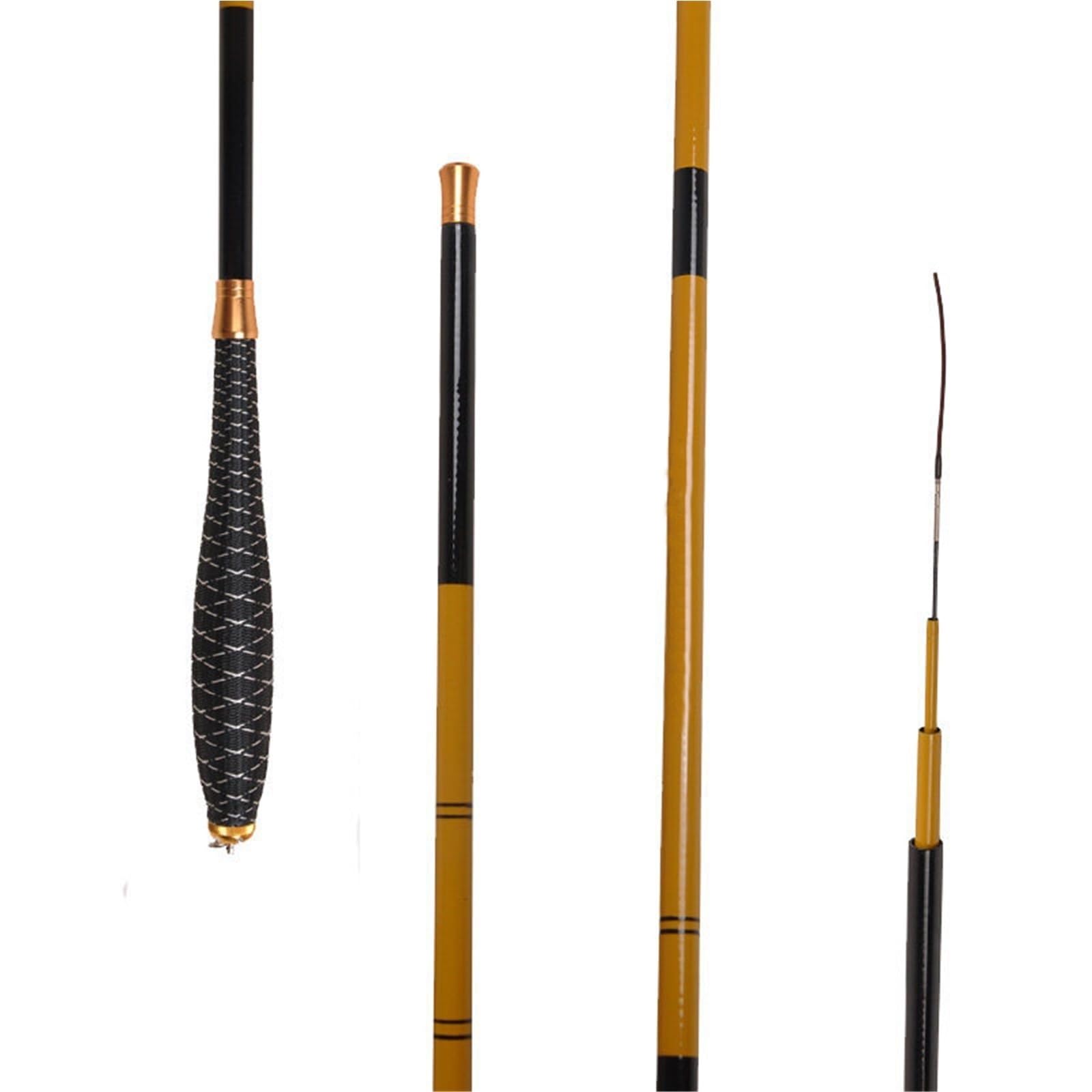 Canna da Pesca Canna da Pesca telescopica a Mano Canna da Carpa d'Acqua Dolce da Viaggio Portatile