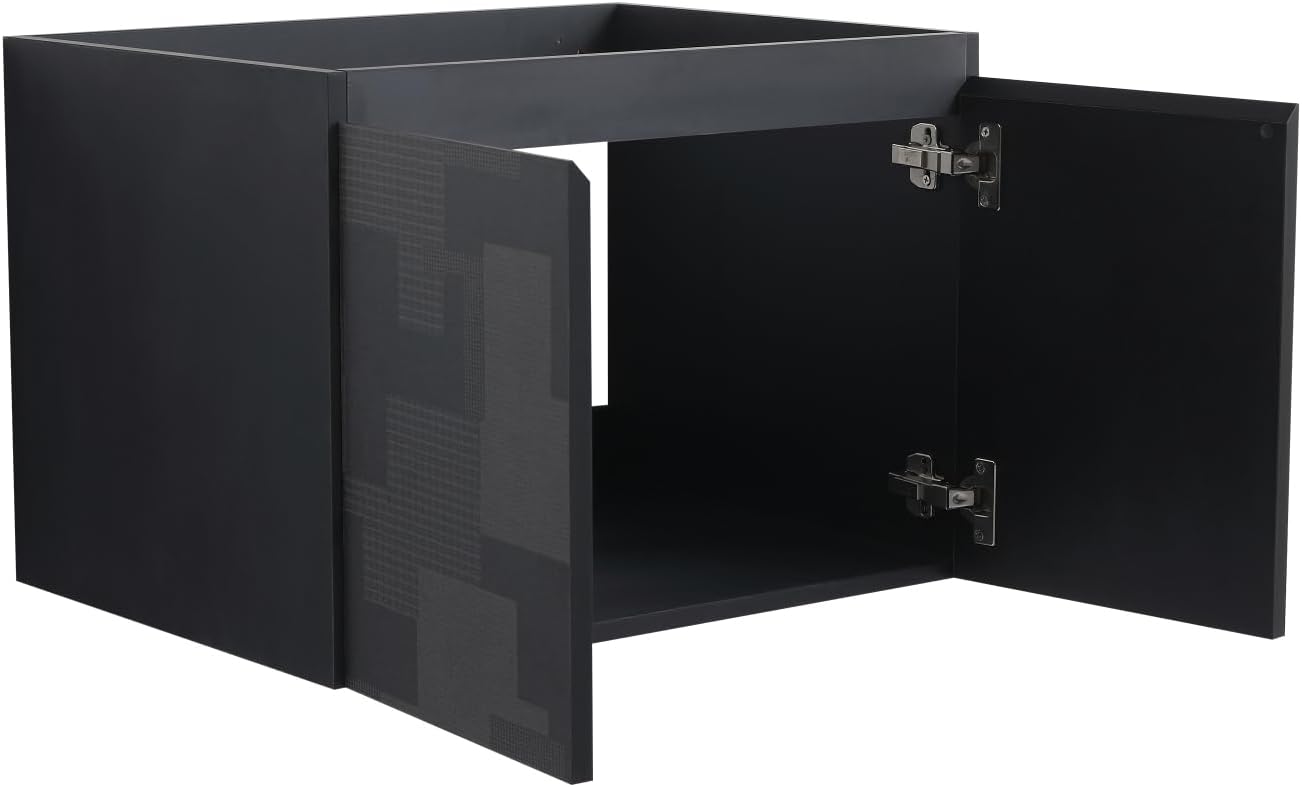 Bathroom Cabinet Door Panel Black Plywood Unique Artistic Color Suitable for Bathrooms, Kitchens, Storage Rooms Versatile Design