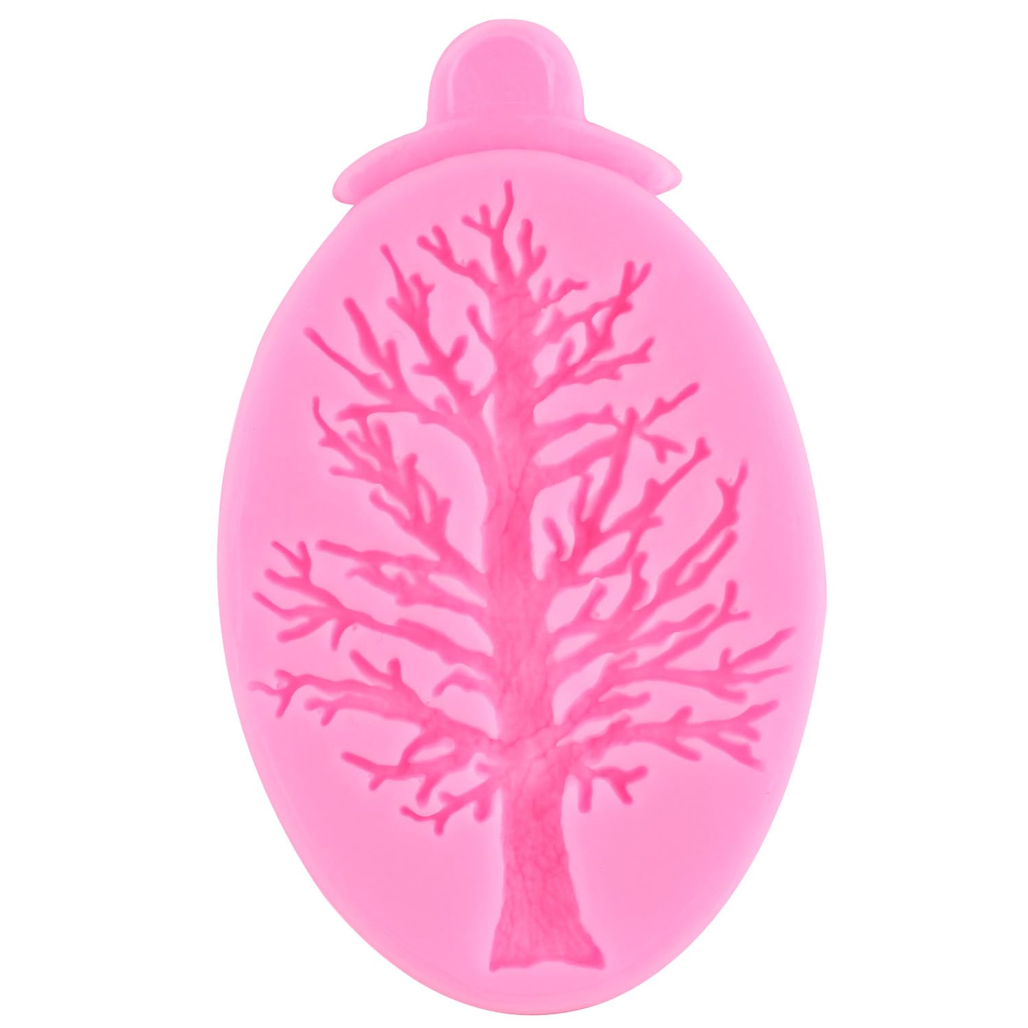 ZiXiang Juego de 2 moldes de silicona para árbol de Navidad, fondant, decoración de pasteles, decoración de cupcakes, arcilla polimérica, caramelos, chocolate, goma de mascar