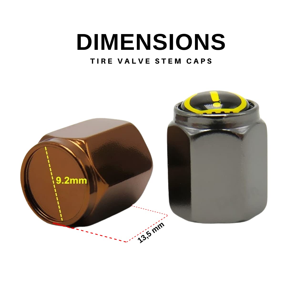 Imperial Stormtrooper - Death Star BB8 Millennium Falcon Tire Valve Stem Caps (5 Pack) Dust Proof with O Rubber Seal Outdoor All-Weather Leak-Proof Air Protection Universal Stem Covers for Cars SUV´s