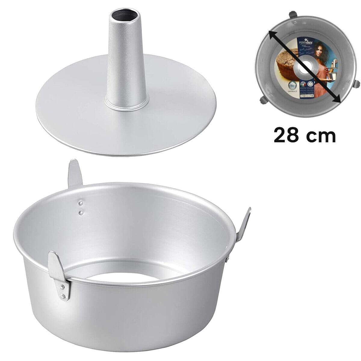Pentalux - Molde para donuts, 28 cm, hecho en Italia