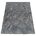 Paco Home Hochflor Teppich Wohnzimmer rutschfest Fellteppich Shaggy Flauschig Weich Modern Kunstfell Fell Imitat Einfarbig, Grösse:140x200 cm, Farbe:Grau