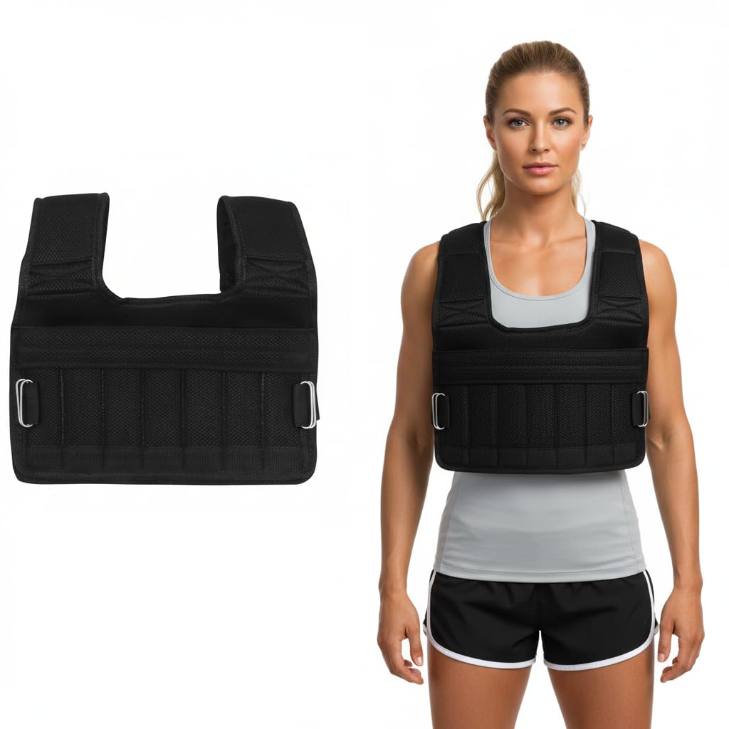 BESPORTBLE Exercise Weighted Vest without Weights Fitness Weighted Vest Man Women Running Weight Equitment Sports Body-Building Clothing for