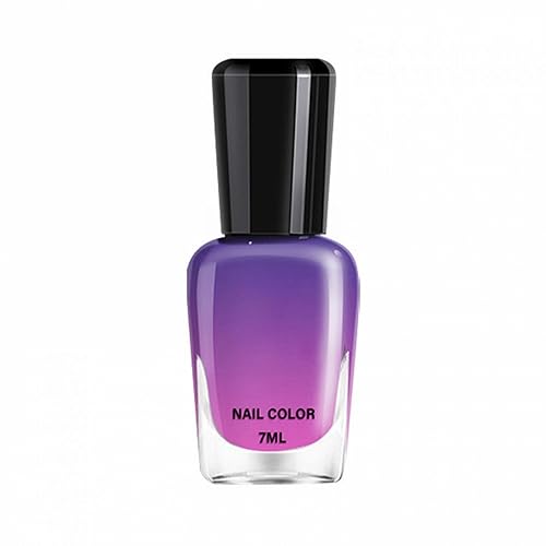 Esmalte de uñas que cambia de color, 1 unidad, de larga duración, brillante, de secado rápido, degradado, para manicura en casa