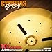 PLADRUBO Trash Splash & Trash Crash Cymbals, 10” / 18”, Durable Alloy Effect Cymbal，Black or Gold Finish, Fast Attack Short Decay for Drum Kit (Gold China cymbal, 18 inches)