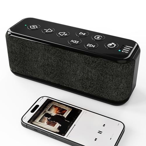 Sound-MachineBattery-Powered-Portable-White-Noise-Machine-for-Sleeping-Adults-Baby-Kids15-Soothing-Sounds3060120-mins-Auto-Off-Timer8-Level-VolumeMemory-FunctionType-C-ChargingHeadphone-Jack