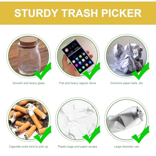 Pince préhension pliable ramassage ordures et déchets de jardin
